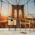 New York Brooklyn Bridge Sunset Wallpaper Mural