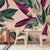 Illustrated Tropical Leaves Wallpaper Mural