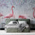 Colourful Flamingos Art Wallpaper Mural