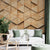 3D Wooden Geometric Wallpaper Mural