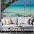 Tropical Beach Swing Wallpaper Mural