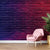 Red and Blue Ombre Brick Wallpaper Mural