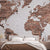 Abstract Red Brick World Map Wallpaper Mural