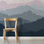 Illustrated Pink Mountains Wallpaper Mural